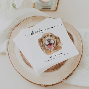 CHOOSE YOUR DOG Personalised Dog Wedding Napkin