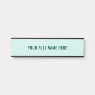 Choose Your Font and Colour Name Door Sign Templat