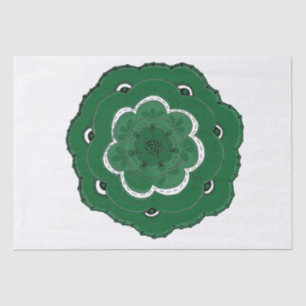 Choose Your Own Colour Lacy Crochet Look Flower Tissue Paper