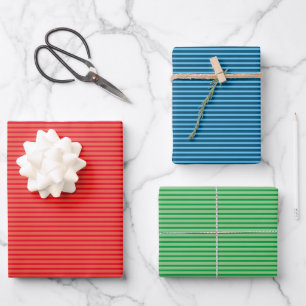 Choose Your Own Colour Simply Stripes Wrapping Paper Sheet