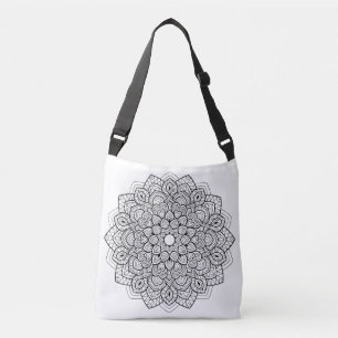 Choose Your Own Colours Colouring Heart Mandala Crossbody Bag