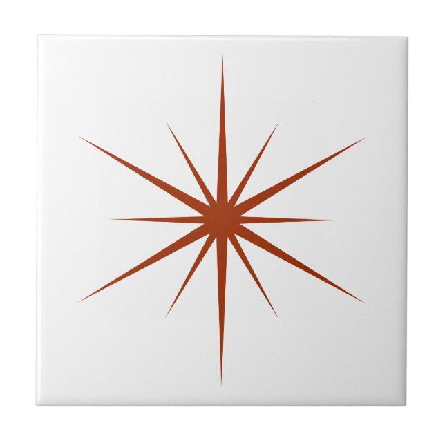 Choose Your Own Colours Fun Mid Century Modern Sta Tile (Front)