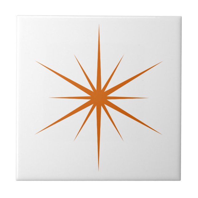 Choose Your Own Colours Fun Mid Century Modern Sta Tile (Front)