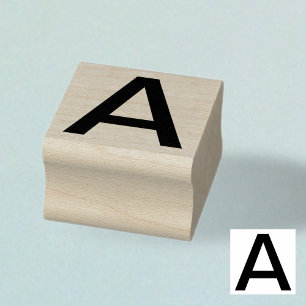 Choose Your Own Letter Font Style: Folio Medium Rubber Stamp