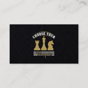 Choose Your Weapon Business Card