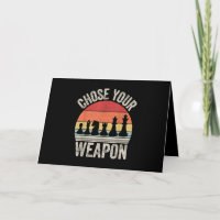 Choose Your Weapon Funny Chess Pieces