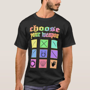 Choose your weapon knitting crochet sewing loom ra T-Shirt