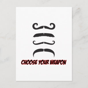 Choose Your Weapon Postcard
