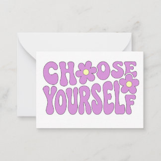 Choose yourself card