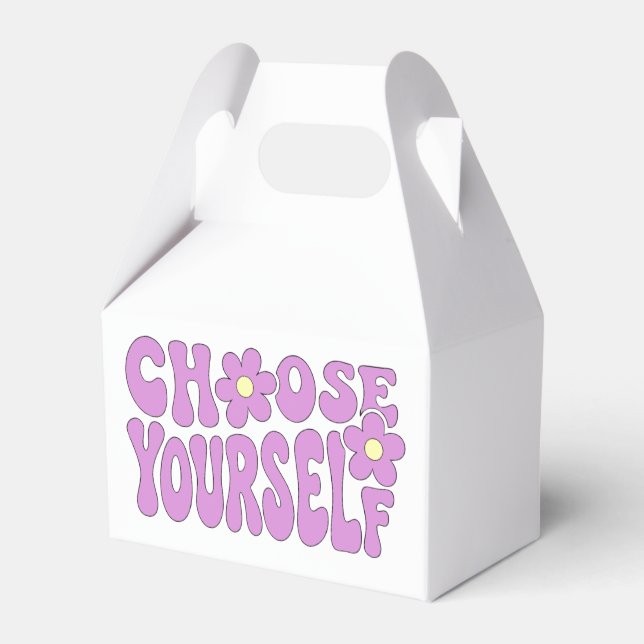 Choose yourself  favour box (Front Side)
