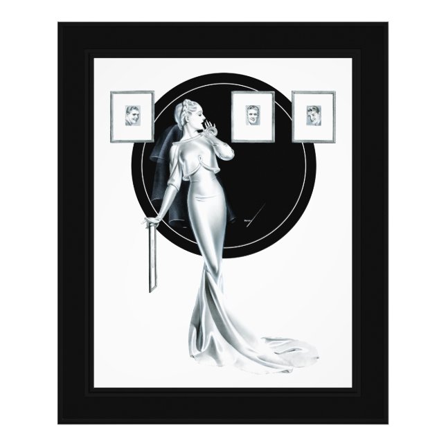 Choosing Her Man by George Petty Photo Print (Front)