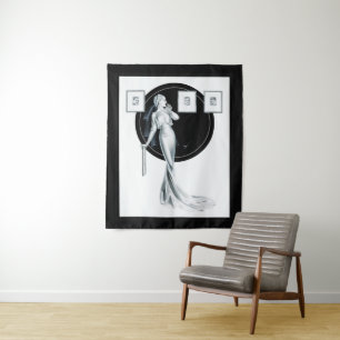 Choosing Her Man by George Petty Tapestry