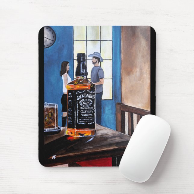 Choosing Texas Painting by Alfred Fox Mouse Pad (With Mouse)