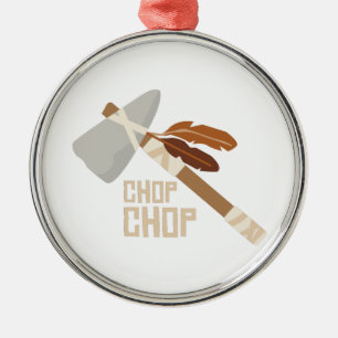 Chop Chop Metal Tree Decoration