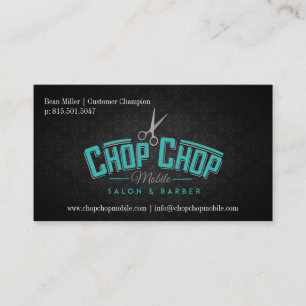 Chop Chop Mobile Salon & Barber 2 Business Card