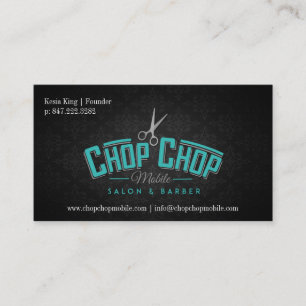 Chop Chop Mobile Salon & Barber Business Card