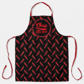 Chop It Like Its Hot Red Chilli Pepper Funny Chef' Apron (Front)