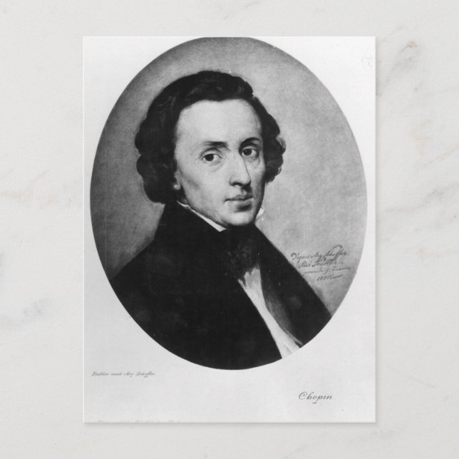 Chopin, 1858 postcard (Front)