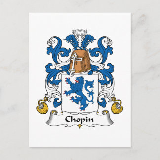 Chopin Family Crest Postcard