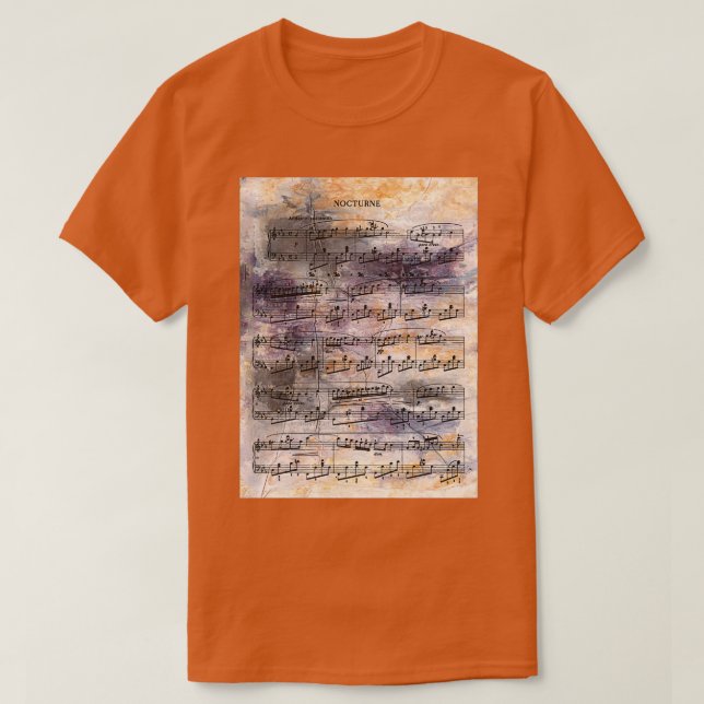 Chopin Nocturne  T-Shirt (Design Front)