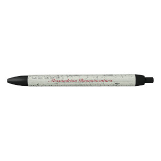 Chopin Polonaise for Piano Customisable Name Black Ink Pen