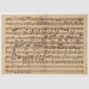 Chopin sheet music decoupage paper