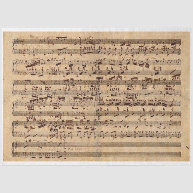 Chopin sheet music decoupage paper (Front)