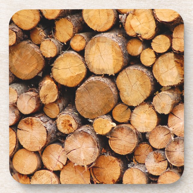 Chopped firewood coaster (Front)