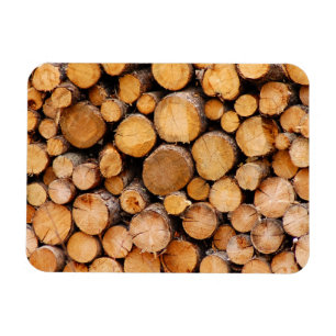 Chopped firewood magnet