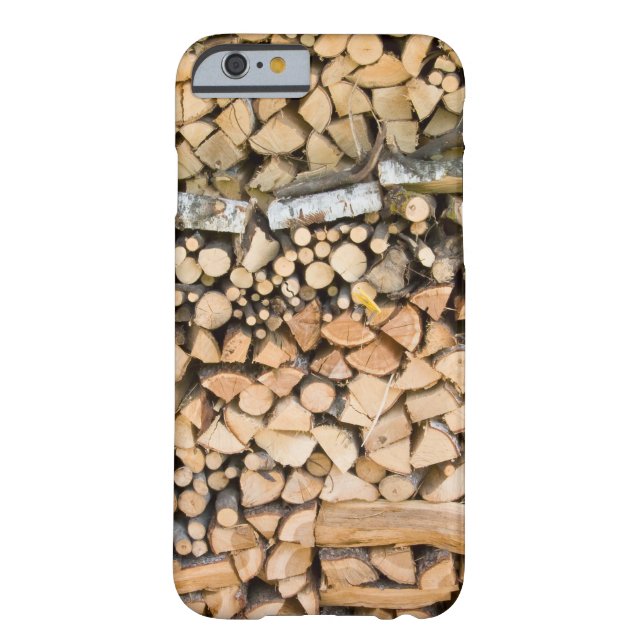 Chopped wood on a pile iphone 6 protection case (Back)