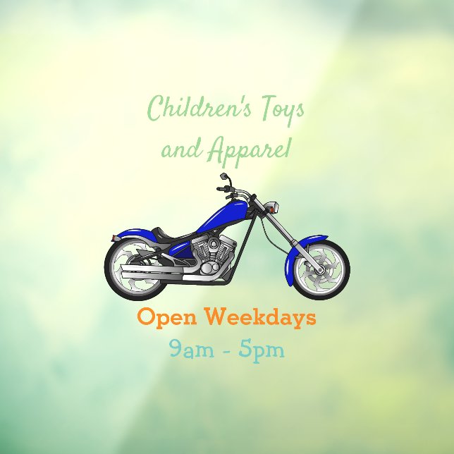 Chopper motorcycle cartoon illustration (Sheet 3)