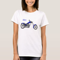 Chopper motorcycle cartoon illustration