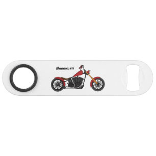 Chopper style motorcycle illustration