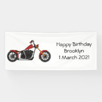 Chopper style motorcycle illustration