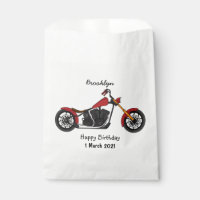 Chopper style motorcycle illustration