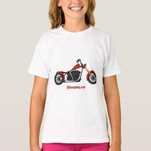 Chopper style motorcycle illustration T-Shirt