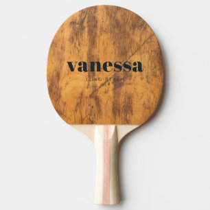 Chopping Block Minimal Modern Classic Name Ping Pong Paddle