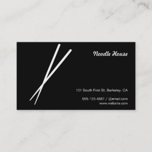 Chopsticks Business Card