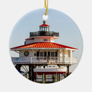 Choptank River Lighthouse Ceramic Tree Decoration