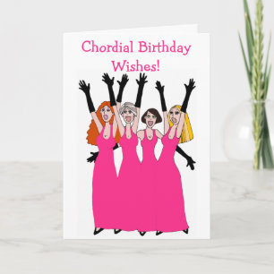 Chordial Birthday Wishes Women's Quartet Card