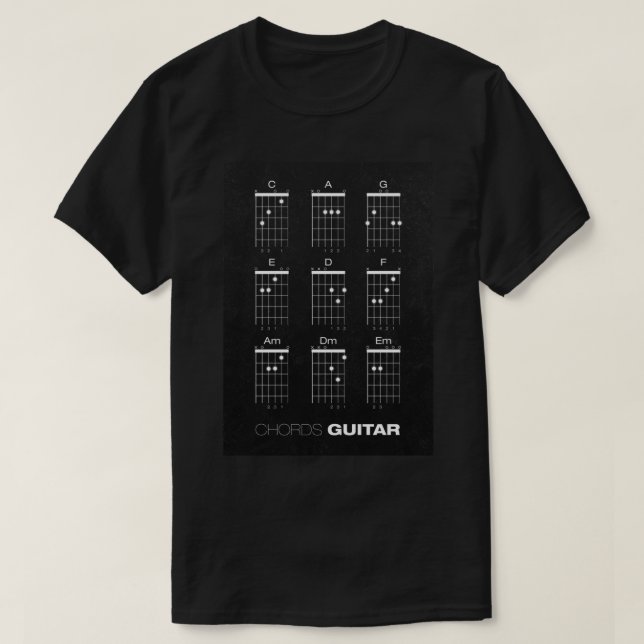 Chords Guitar Classic T-Shirt (Design Front)