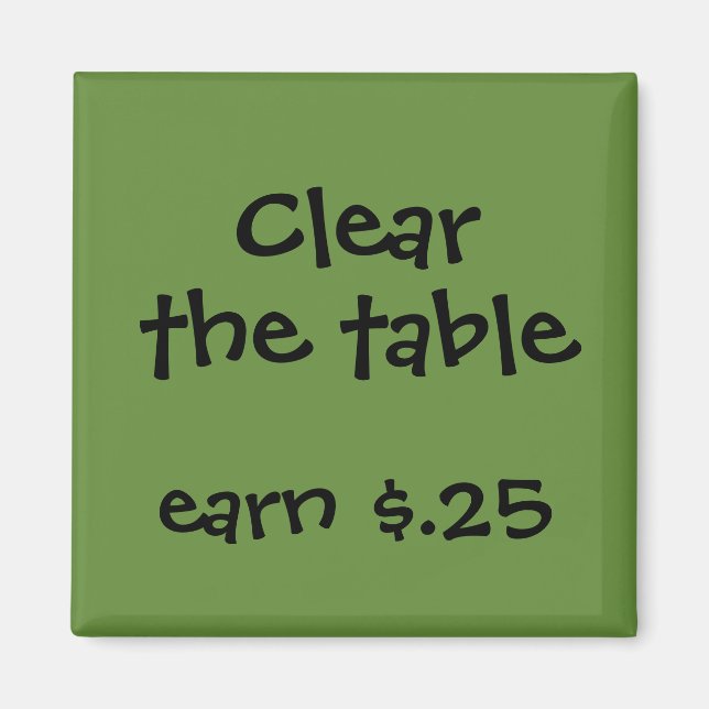 Chore Rewards for Kids Magnet (Front)