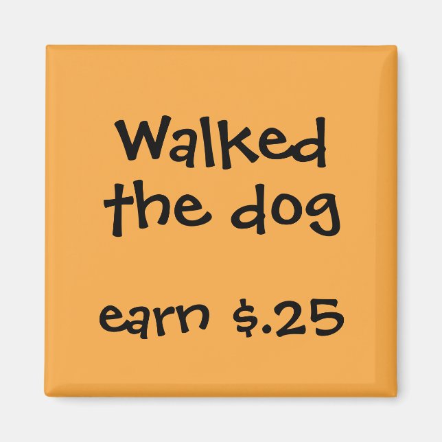 Chore Rewards for Kids Magnet (Front)