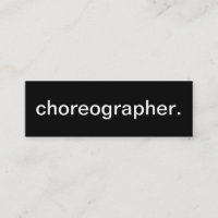Choreographer Business Card