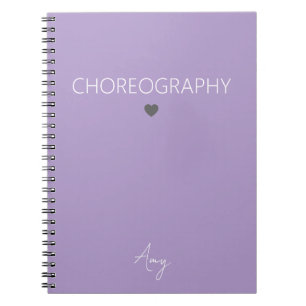 Choreography Notebook, Choreography Journal, Dance Notebook