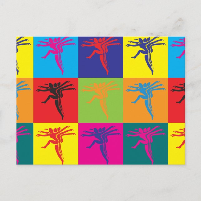 Choreography Pop Art Postcard (Front)