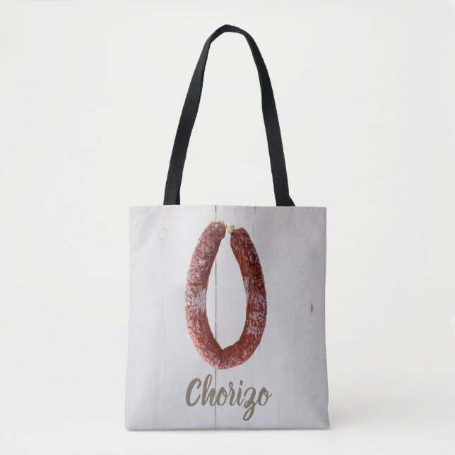 Chorizo Sausage Tote Bag (Front)