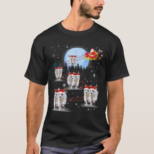 Chorkie Lover Reindeer Sleigh Santa Christmas T-Shirt