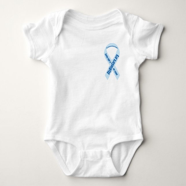 Choroideremia ribbon crawler baby bodysuit (Front)
