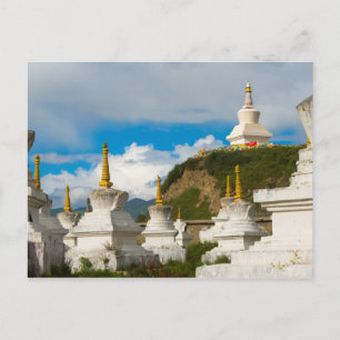 Chortens of Tagong Monastery Postcard